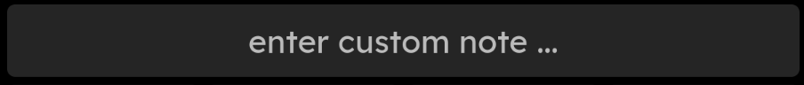 Cutom Note Textfield